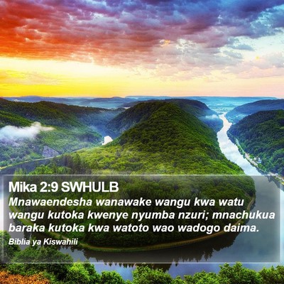 Mika 2:9 SWHULB Bible Verse Image