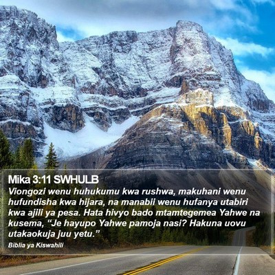 Mika 3:11 SWHULB Bible Verse Image