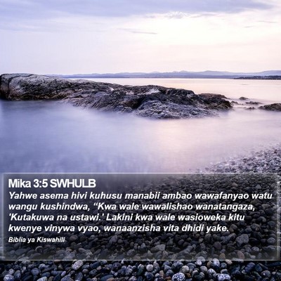 Mika 3:5 SWHULB Bible Verse Image