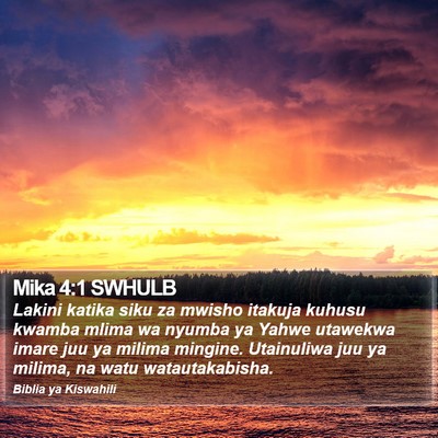 Mika 4:1 SWHULB Bible Verse Image