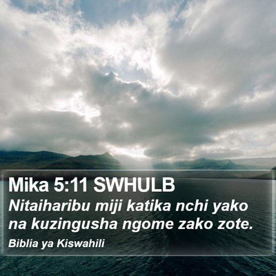 Mika 5:11 SWHULB Bible Verse Image