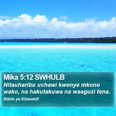 Mika 5:12 SWHULB Bible Verse Image