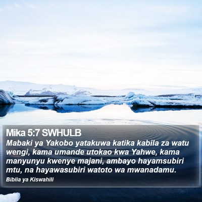 Mika 5:7 SWHULB Bible Verse Image