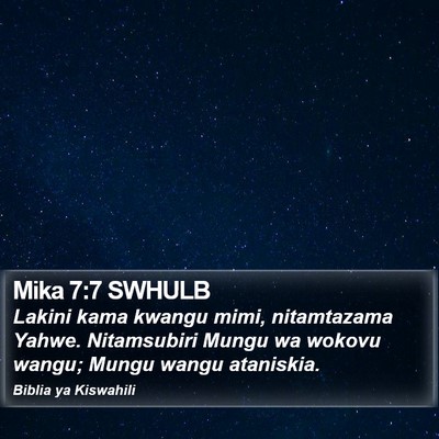 Mika 7:7 SWHULB Bible Verse Image