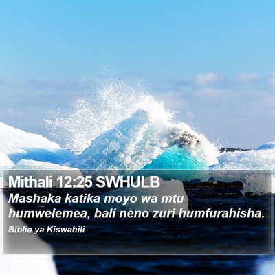 Mithali 12:25 SWHULB Bible Verse Image