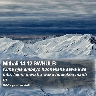 Mithali 14:12 SWHULB Bible Verse Image