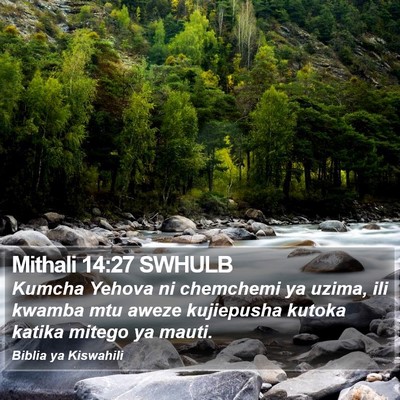 Mithali 14:27 SWHULB Bible Verse Image