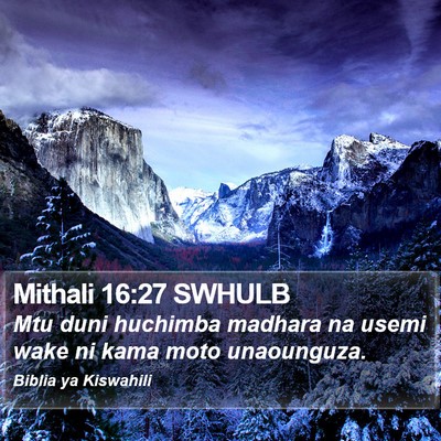 Mithali 16:27 SWHULB Bible Verse Image