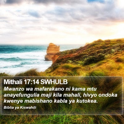 Mithali 17:14 SWHULB Bible Verse Image