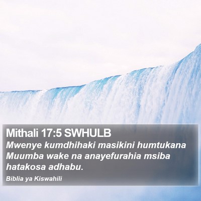 Mithali 17:5 SWHULB Bible Verse Image