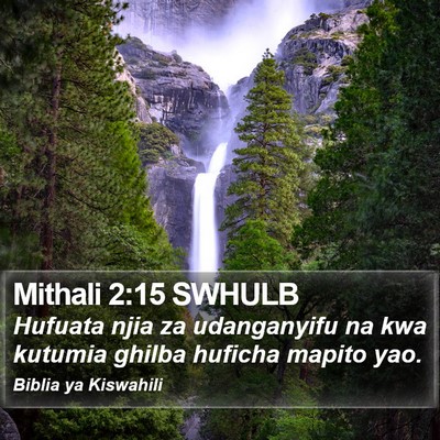 Mithali 2:15 SWHULB Bible Verse Image
