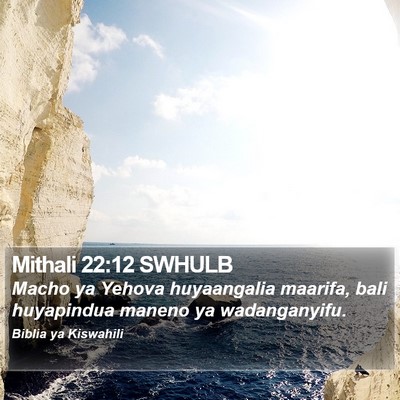 Mithali 22:12 SWHULB Bible Verse Image