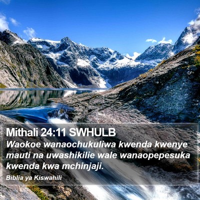 Mithali 24:11 SWHULB Bible Verse Image