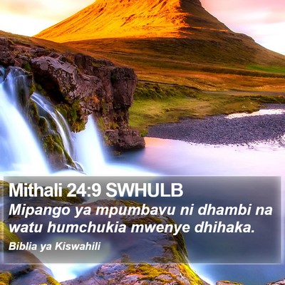 Mithali 24:9 SWHULB Bible Verse Image