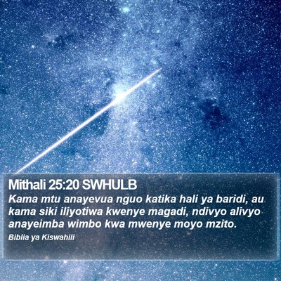 Mithali 25:20 SWHULB Bible Verse Image