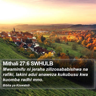 Mithali 27:6 SWHULB Bible Verse Image