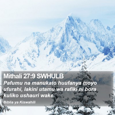 Mithali 27:9 SWHULB Bible Verse Image