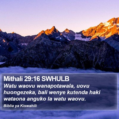 Mithali 29:16 SWHULB Bible Verse Image