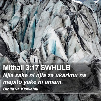 Mithali 3:17 SWHULB Bible Verse Image