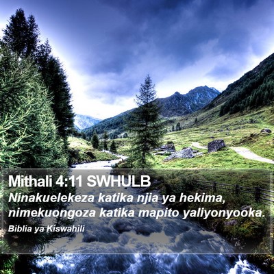 Mithali 4:11 SWHULB Bible Verse Image