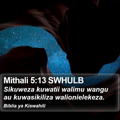 Mithali 5:13 SWHULB Bible Verse Image