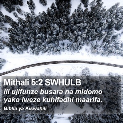 Mithali 5:2 SWHULB Bible Verse Image