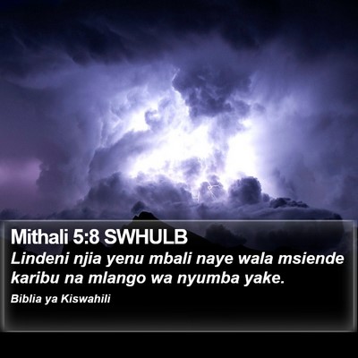 Mithali 5:8 SWHULB Bible Verse Image