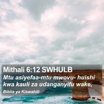 Mithali 6:12 SWHULB Bible Verse Image