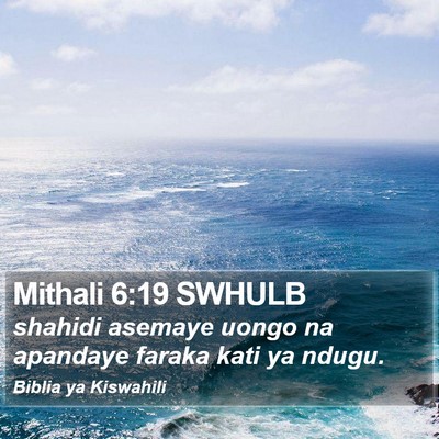 Mithali 6:19 SWHULB Bible Verse Image