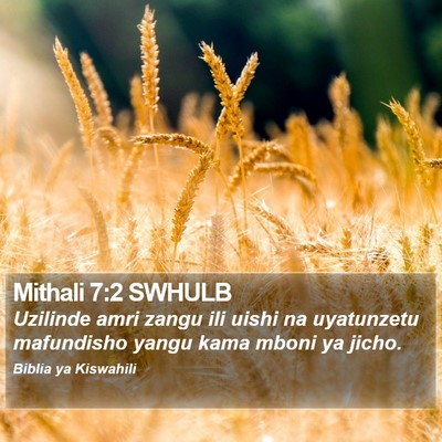 Mithali 7:2 SWHULB Bible Verse Image