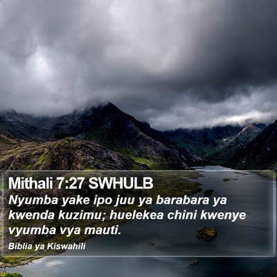 Mithali 7:27 SWHULB Bible Verse Image