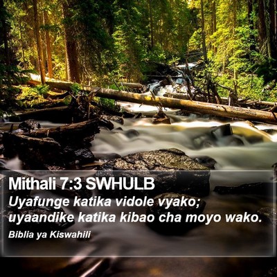 Mithali 7:3 SWHULB Bible Verse Image
