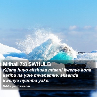 Mithali 7:8 SWHULB Bible Verse Image