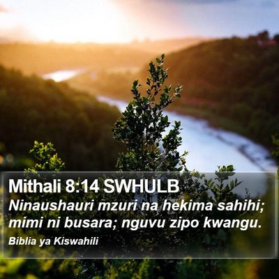 Mithali 8:14 SWHULB Bible Verse Image