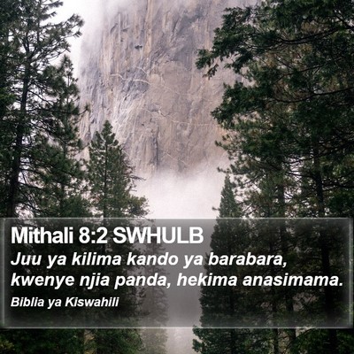 Mithali 8:2 SWHULB Bible Verse Image