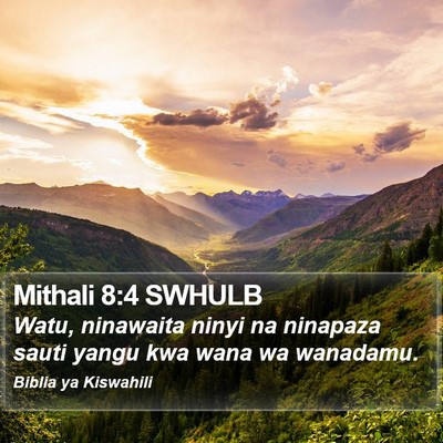 Mithali 8:4 SWHULB Bible Verse Image