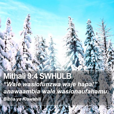 Mithali 9:4 SWHULB Bible Verse Image