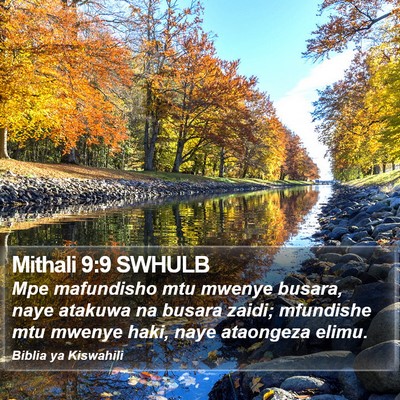 Mithali 9:9 SWHULB Bible Verse Image