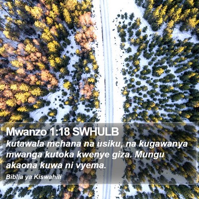 Mwanzo 1:18 SWHULB Bible Verse Image