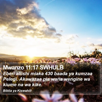 Mwanzo 11:17 SWHULB Bible Verse Image