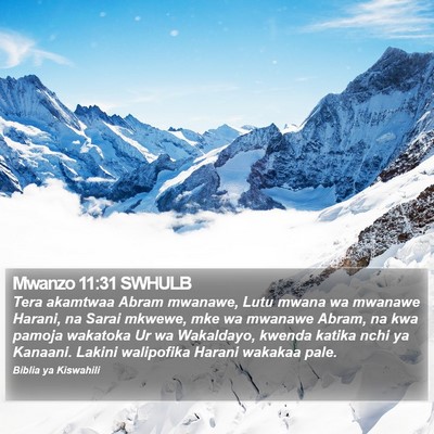 Mwanzo 11:31 SWHULB Bible Verse Image