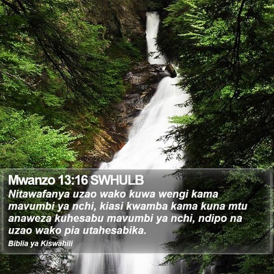 Mwanzo 13:16 SWHULB Bible Verse Image