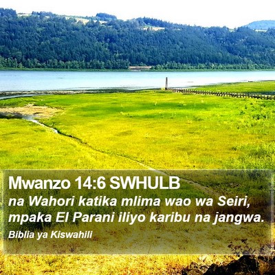 Mwanzo 14:6 SWHULB Bible Verse Image