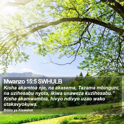 Mwanzo 15:5 SWHULB Bible Verse Image