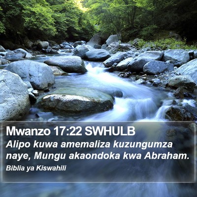 Mwanzo 17:22 SWHULB Bible Verse Image