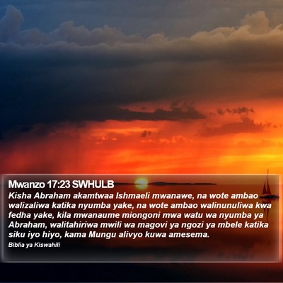 Mwanzo 17:23 SWHULB Bible Verse Image