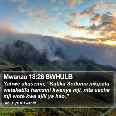 Mwanzo 18:26 SWHULB Bible Verse Image