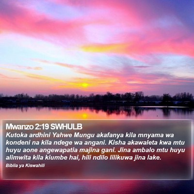 Mwanzo 2:19 SWHULB Bible Verse Image