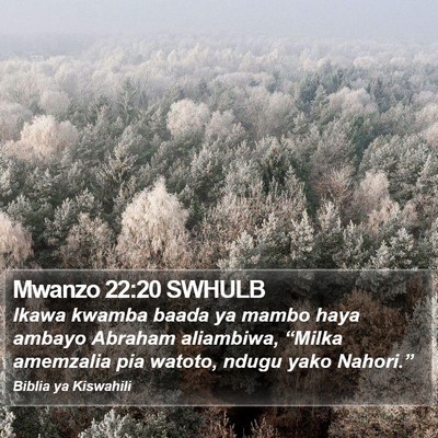 Mwanzo 22:20 SWHULB Bible Verse Image