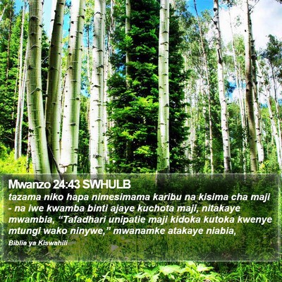 Mwanzo 24:43 SWHULB Bible Verse Image